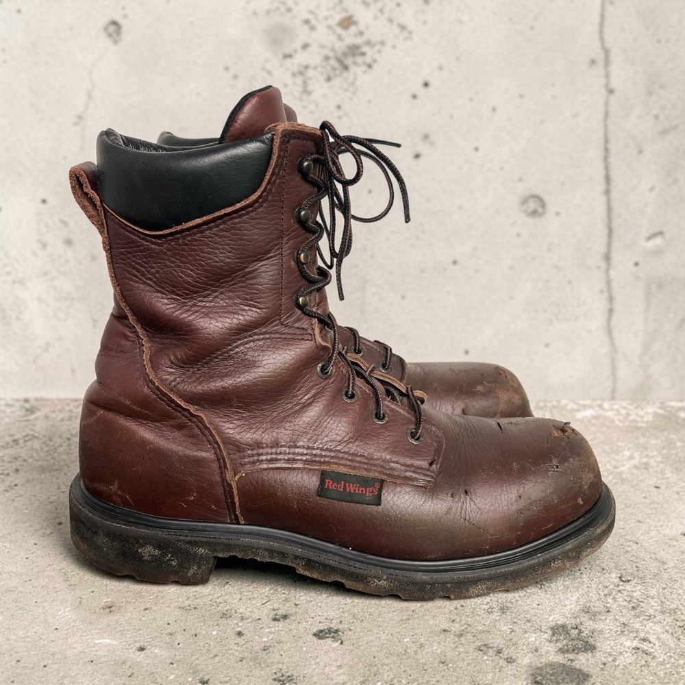Red Wing 2408 SuperSole 2.0 Men's 11 B Steel Toe 8" Work Boots Brown USA EH